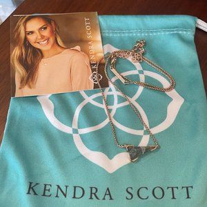 Kendra Scott Rose Gold with Grey Stone Necklace
